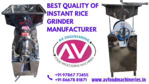 Instant Rice Grinder Manufacturer - AV Engineering