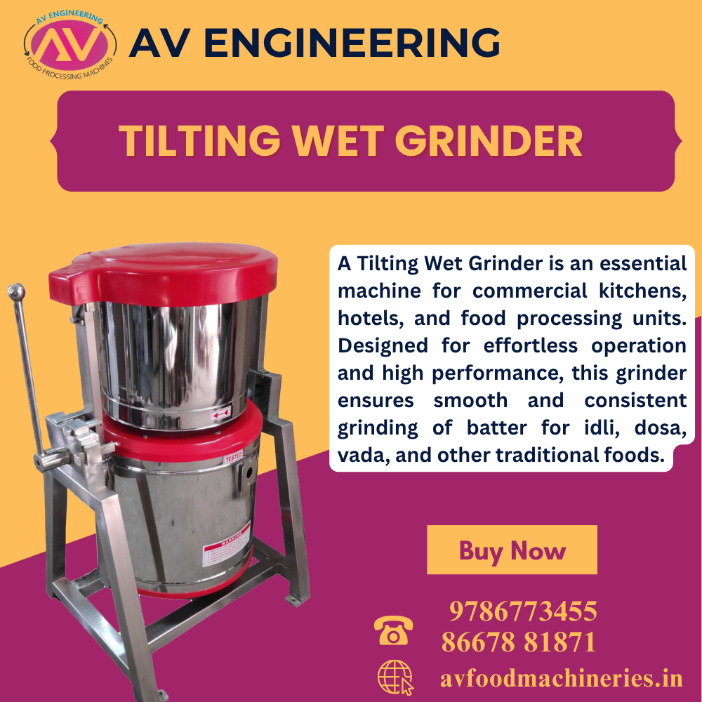Tilting Wet Grinder Machine