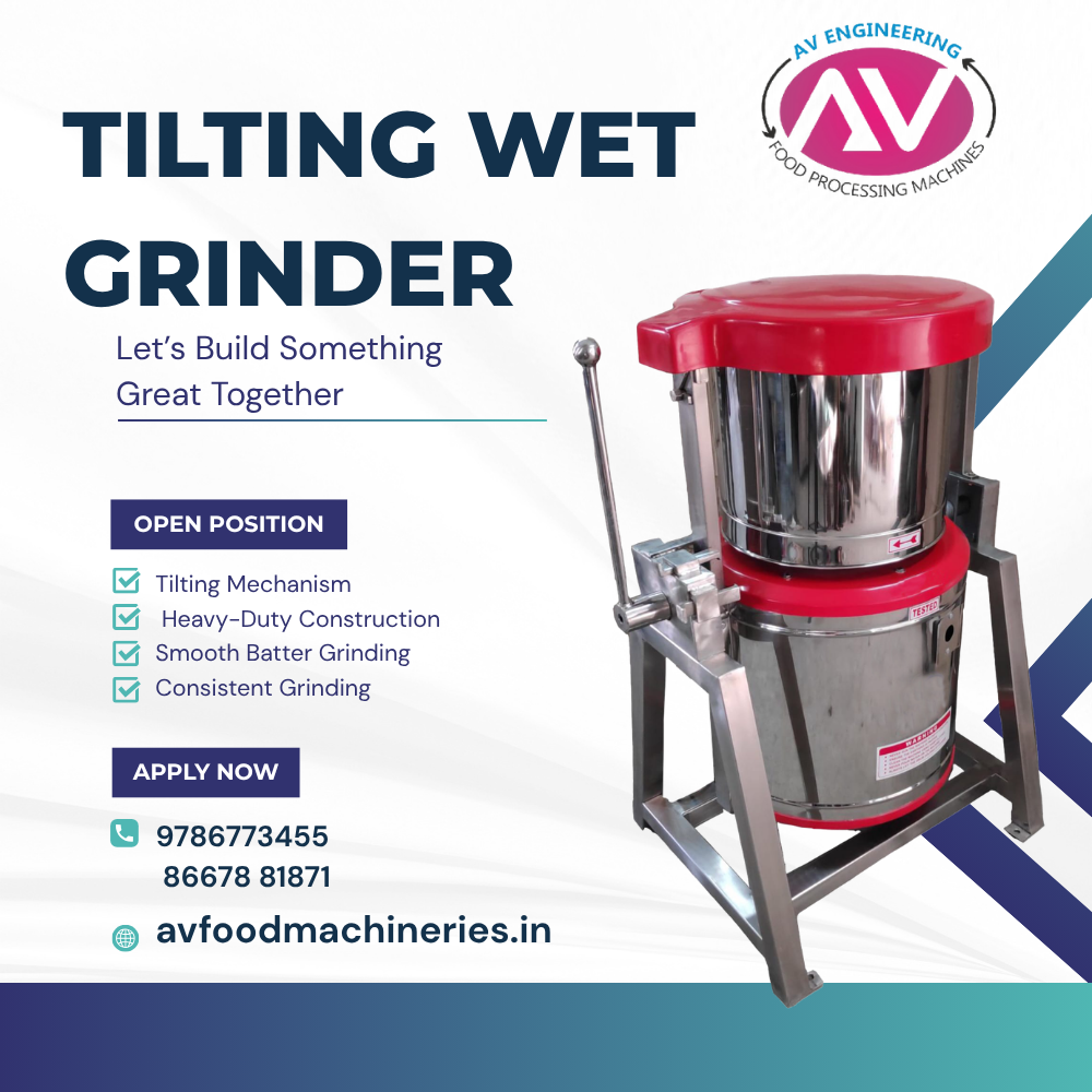 Tilting Wet Grinder Manufacturer in Namakkal