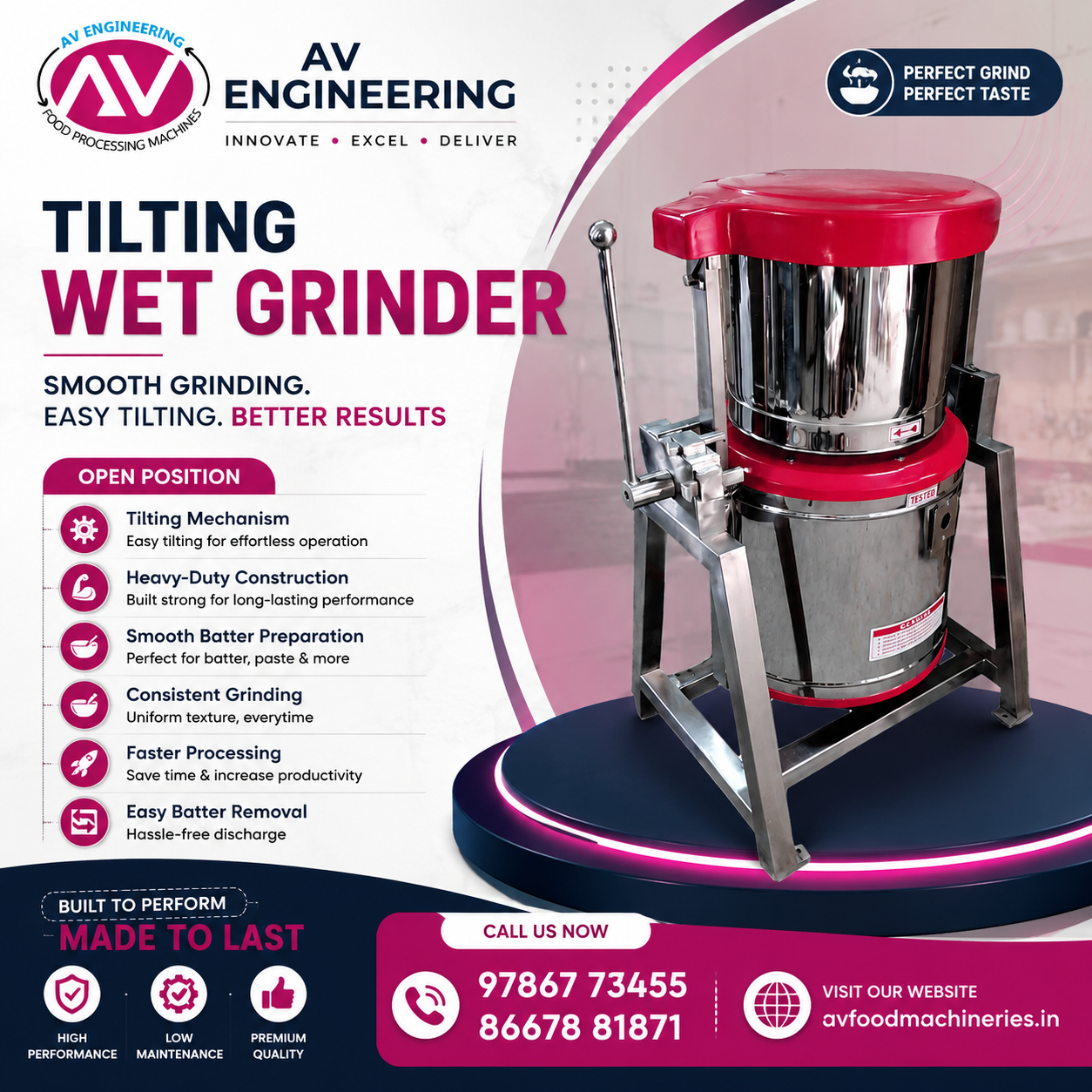Tilting Wet Grinder Machine Supplier in Tamil Nadu